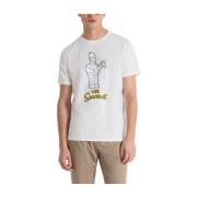 Regular Fit Seattle Homer T-shirt Antony Morato , White , Heren