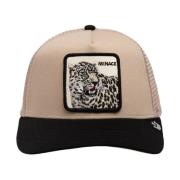 Snow Leopard Trucker Cap Goorin Bros , Beige , Unisex