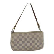 Pre-owned Canvas pouches Louis Vuitton Vintage , White , Dames