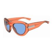 Blauw Glas Plastic Zonnebril voor Mannen Dsquared2 , Orange , Heren