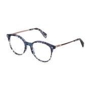 Blauwe Plastic Frame Damesbril Police , Blue , Dames