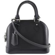 Pre-owned Leather handbags Louis Vuitton Vintage , Black , Dames