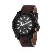 Bruin Leren Horloge Quartz Analoog Timberland , Brown , Heren