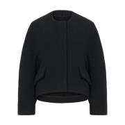 Wollen Melton Jas in Zwart Proenza Schouler , Black , Dames