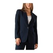 Navy Blauwe Blazer voor Vrouwen Copenhagen Muse , Blue , Dames