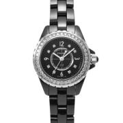 Pre-owned Glass watches Chanel Vintage , Black , Dames