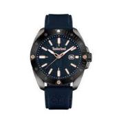 Blauwe Siliconen Analoge Quartz Horloge Timberland , Blue , Heren