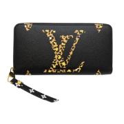 Pre-owned Canvas wallets Louis Vuitton Vintage , Black , Dames