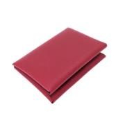 Pre-owned Leather wallets Hermès Vintage , Red , Dames