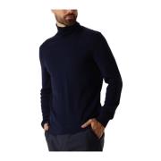 Merino Roll Neck Sweater Selected Homme , Blue , Heren