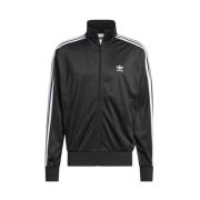 Zwarte Firebird Track Top Sweater Adidas , Black , Heren