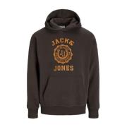 Mulch Casual Hoodie Jjvicto Stijl Jack & Jones , Brown , Heren