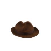 Pre-owned Leather hats Hermès Vintage , Brown , Dames