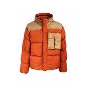 Eco Chromer Mixed Goggle Down Jacket C.p. Company , Orange , Heren