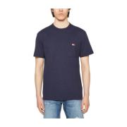 Navy Badge Zak Tee Tommy Hilfiger , Blue , Heren