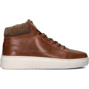 Stijlvolle Cognac Veterschoenen voor Heren Haboob , Brown , Heren