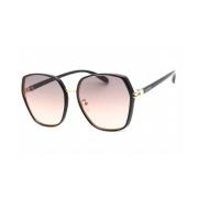 Zwarte Metalen Zonnebril met Grijze Lens Guess , Black , Dames