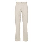 Casual Beige Katoen Elastaan Broek Polo Ralph Lauren , Beige , Heren