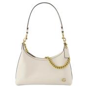 Leather shoulder-bags Coach , Beige , Dames