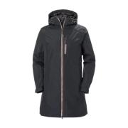 Lange Belfast Jas Waterdicht Elegant Stijlvol Helly Hansen , Gray , Da...