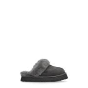 Grijze Suède Shearling Pantoffels UGG , Gray , Dames