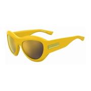 Bruine Multilayer Plastic Zonnebril voor Mannen Dsquared2 , Yellow , H...