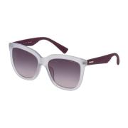 Witte Acetaatzonnebril met UV-filter Police , White , Dames