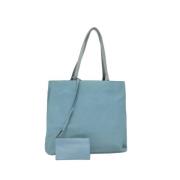 Pre-owned Leather prada-bags Prada Vintage , Blue , Dames