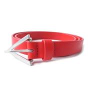 Pre-owned Leather belts Bottega Veneta Vintage , Red , Dames