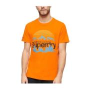 Outdoor Landschap T-shirt Superdry , Orange , Heren