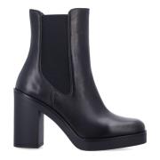 Zwarte Gesloten Chelsea Bootie Aw24 Stuart Weitzman , Black , Dames