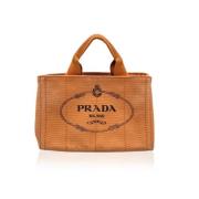 Pre-owned Canvas prada-bags Prada Vintage , Orange , Dames