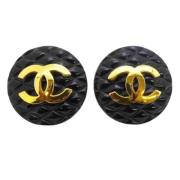 Pre-owned Yellow Gold chanel-jewelry Chanel Vintage , Black , Dames