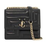 Avenue Schoudertas met Avenue Patroon Jimmy Choo , Black , Dames