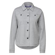 Melange Overshirt Jas Stijlvol Functioneel Cecil , Gray , Dames