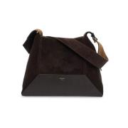 Diamanten Hobo Tas met Suède Leer Jimmy Choo , Brown , Dames