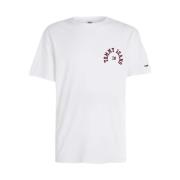 Urban College Tee Wit Katoen Tommy Hilfiger , White , Heren