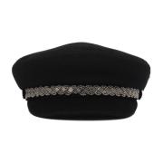 Zwarte Stijlvolle Hoeden Borsalino , Black , Unisex