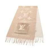 Pre-owned Fabric scarves Louis Vuitton Vintage , Beige , Dames