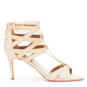 Pre-owned Suede heels Aquazzura Pre-owned , Beige , Dames