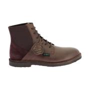 Comfortabele Leren Laarzen Kick Liti Kickers , Brown , Dames