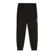 Zwarte Adelaar Patch Sportieve Broek Emporio Armani , Black , Heren