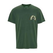 Groene Classic Curved College T-shirt Tommy Hilfiger , Green , Heren