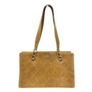 Pre-owned Suede chanel-bags Chanel Vintage , Brown , Dames