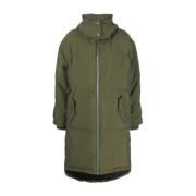 Groene Lange Puffer- en Donsjas JW Anderson , Green , Dames