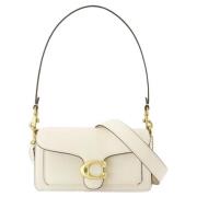 Leather shoulder-bags Coach , Beige , Dames