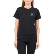 Logo T-shirt voor vrouwen John Richmond , Black , Dames