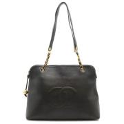 Pre-owned Leather chanel-bags Chanel Vintage , Black , Dames