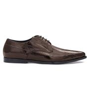 Bruin Paling Leren Formele Schoenen Dolce & Gabbana , Brown , Heren