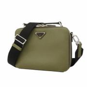 Pre-owned Leather prada-bags Prada Vintage , Green , Dames